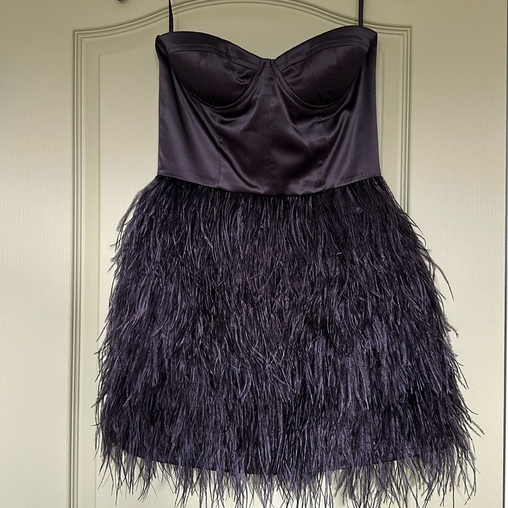 Blaque label feather dress